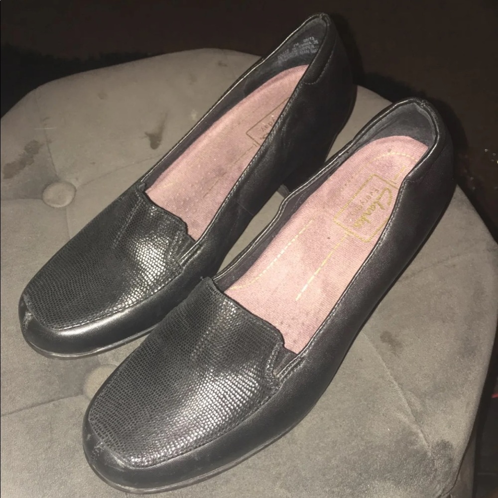 Clarks Black Dress Shoes Women's Size 7